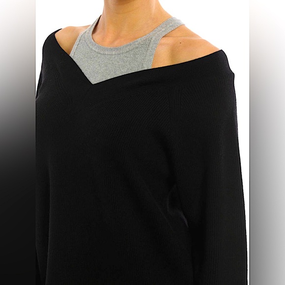 T ALEXANDER WANG V-Neck Sweatwer With Tank Trim - Picture 11 of 14